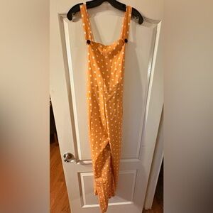 Orange Polka Dot Jumpsuit